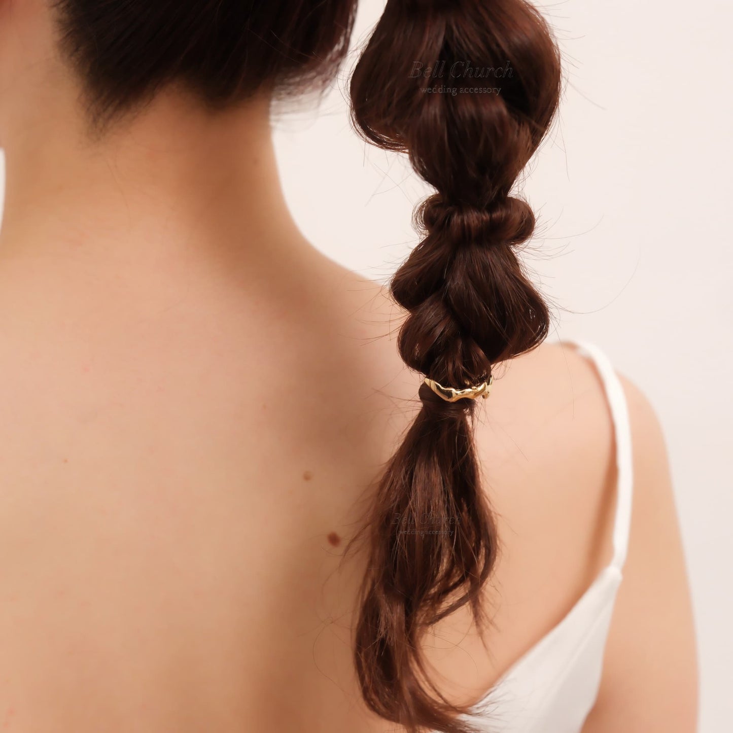 ヘアカフ 3点セット ヘアポニー ポニーフック パール お花 フラワー ペタル メタル ストーン ミニカフ｜ゴールド (BC-H64)【結婚式　アクセサリー　ヘアアクセサリー　ヘアカフ】