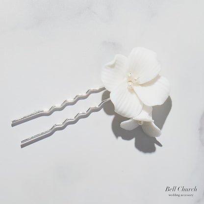 ヘッドピース 5点セット｜パール｜お花 フラワーモチーフ｜シルバー×ホワイト(BC-H87)【結婚式　アクセサリー　ヘッドピース　ヘアアクセサリー】
