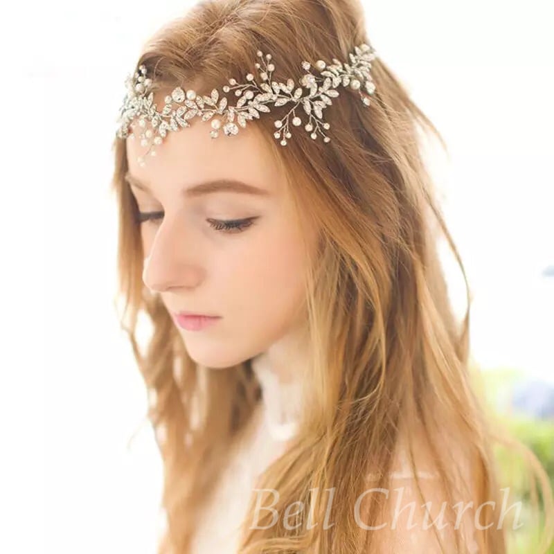 小枝アクセサリー ビジュー ゴールド (BC-H8)｜ウェディングアクセサリー【結婚式　アクセサリー　ヘッドドレス　ヘアアクセサリー】
