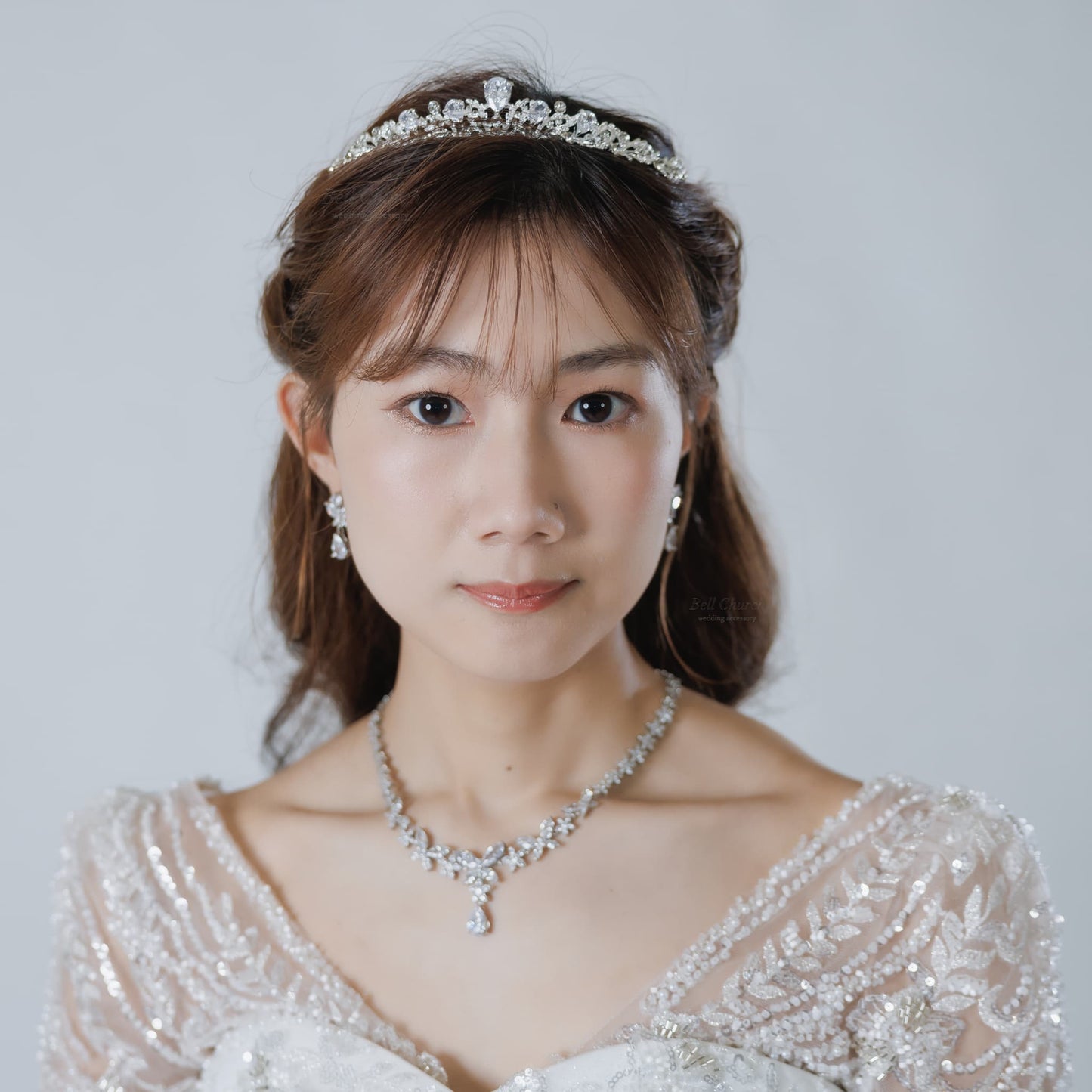 ネックレス & ピアス / イヤリング 2点セット (BC-PN12)｜ウェディングアクセサリー【結婚式　アクセサリー　ピアス　イヤリング　ネックレス】