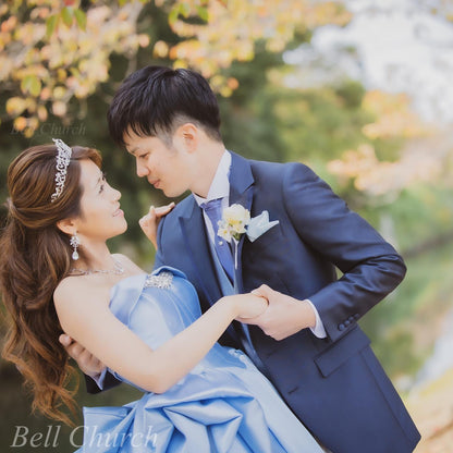 ネックレス & ピアス / イヤリング 2点セット (BC-PN1)｜ウェディングアクセサリー【結婚式　アクセサリー　ピアス　イヤリング　ネックレス】