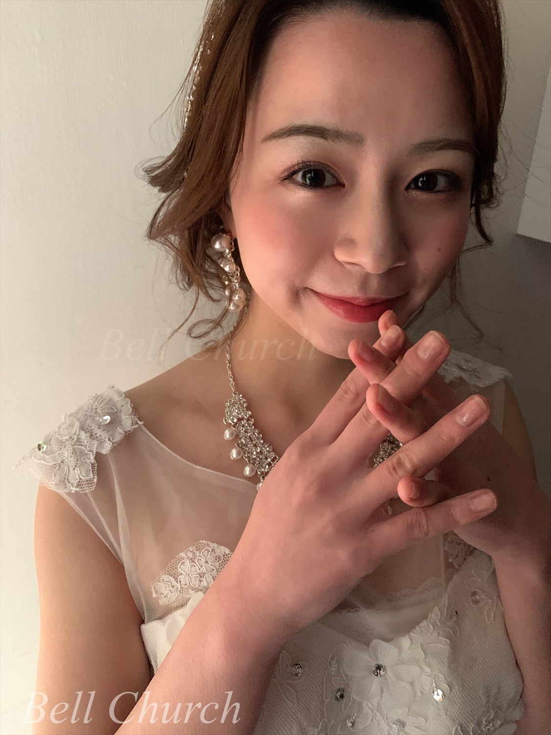 ネックレス & ピアス / イヤリング 2点セット (BC-PN2)｜ウェディングアクセサリー【結婚式　アクセサリー　ピアス　イヤリング　ネックレス】