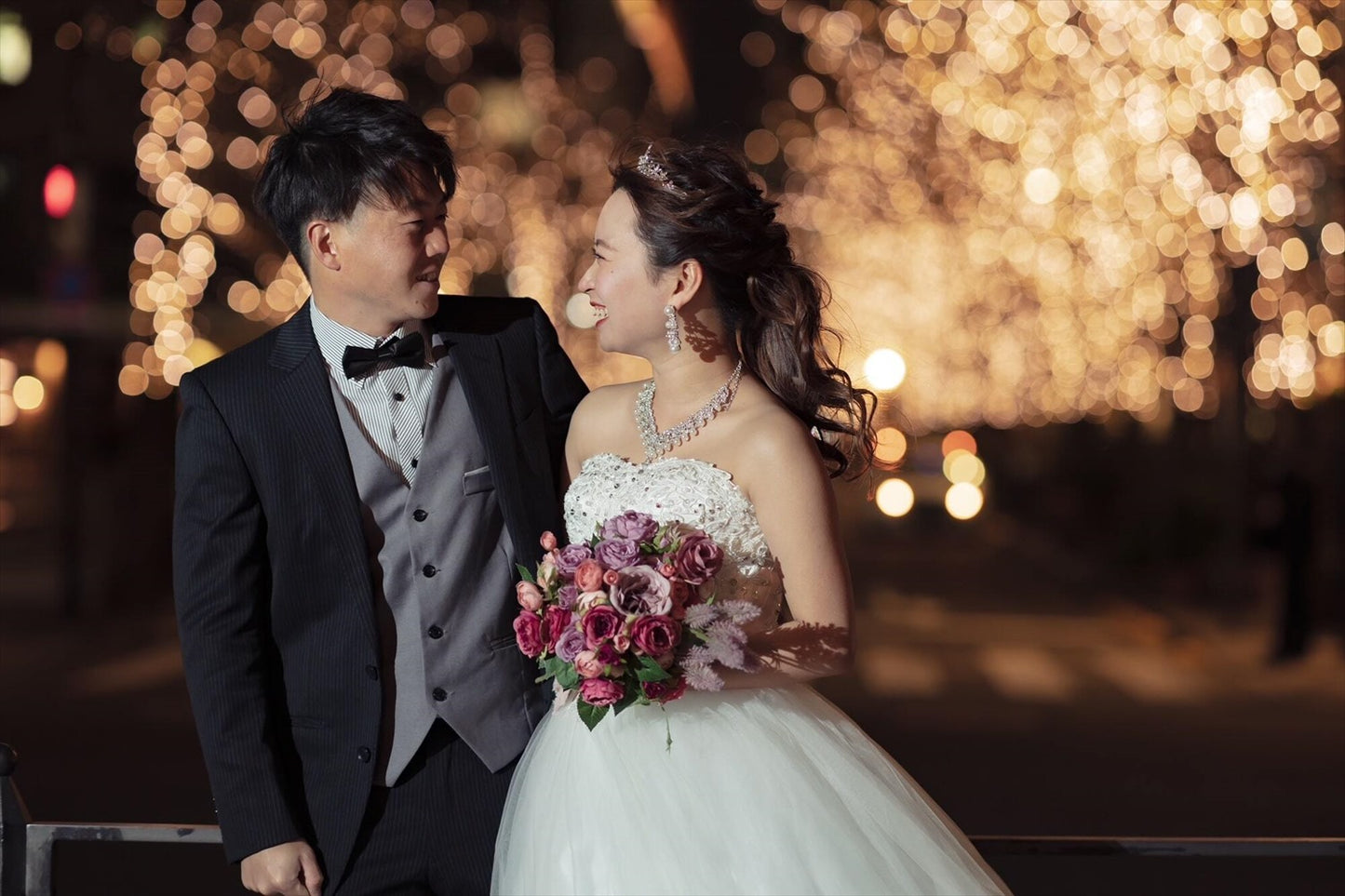 ネックレス & ピアス / イヤリング 2点セット (BC-PN2)｜ウェディングアクセサリー【結婚式　アクセサリー　ピアス　イヤリング　ネックレス】