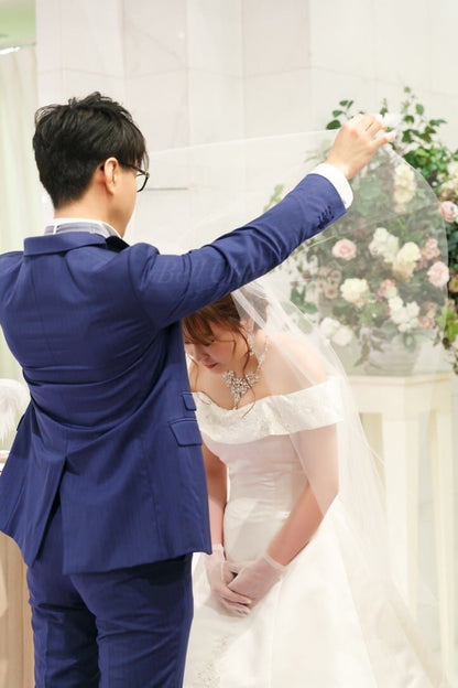 ネックレス & ピアス / イヤリング 2点セット (BC-PN3)｜ウェディングアクセサリー【結婚式　アクセサリー　ピアス　イヤリング　ネックレス】