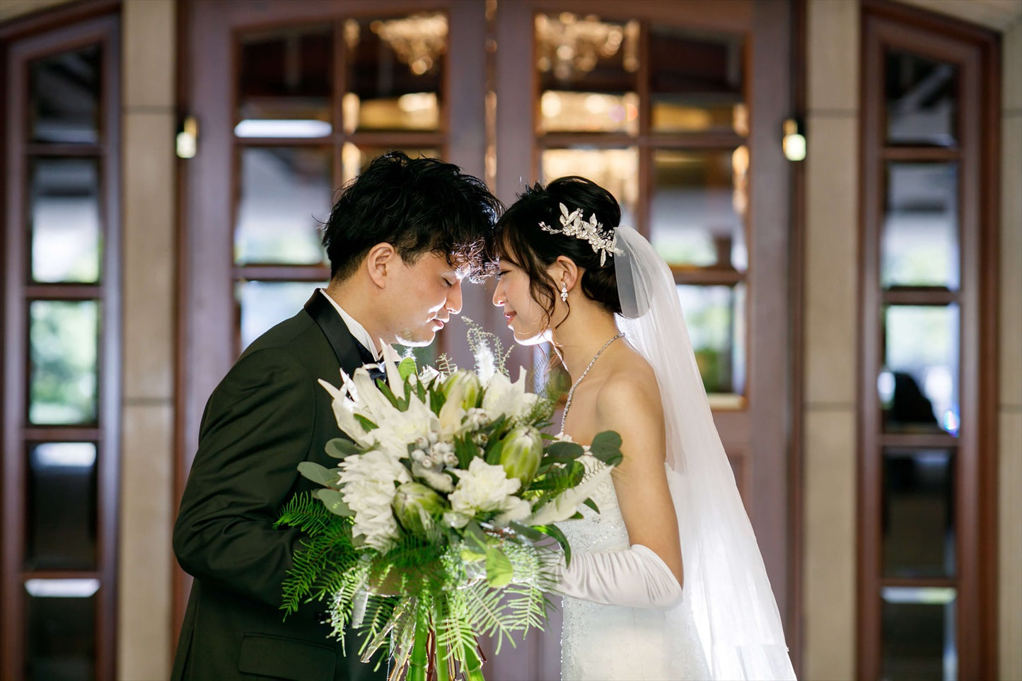 ネックレス & ピアス / イヤリング 2点セット (BC-PN6)｜ウェディングアクセサリー【結婚式　アクセサリー　ピアス　イヤリング　ネックレス】