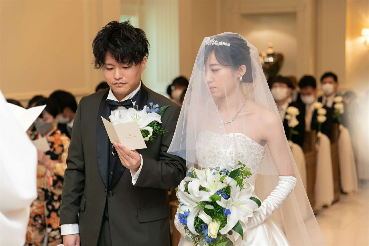 ネックレス & ピアス / イヤリング 2点セット (BC-PN6)｜ウェディングアクセサリー【結婚式　アクセサリー　ピアス　イヤリング　ネックレス】