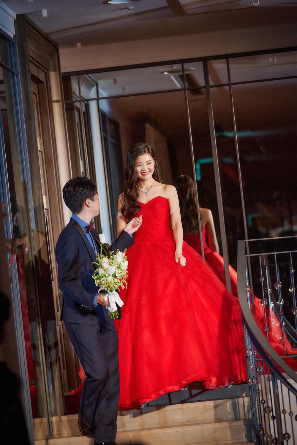 ネックレス & ピアス / イヤリング 2点セット (BC-PN6)｜ウェディングアクセサリー【結婚式　アクセサリー　ピアス　イヤリング　ネックレス】