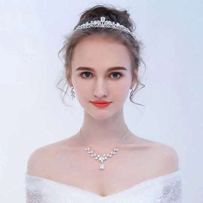 ネックレス & ピアス / イヤリング 2点セット (BC-PN7)｜ウェディングアクセサリー【結婚式　アクセサリー　ピアス　イヤリング　ネックレス】