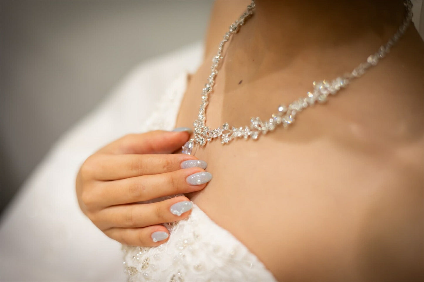 ネックレス & ピアス / イヤリング 2点セット (BC-PN9)｜ウェディングアクセサリー【結婚式　アクセサリー　ピアス　イヤリング　ネックレス】