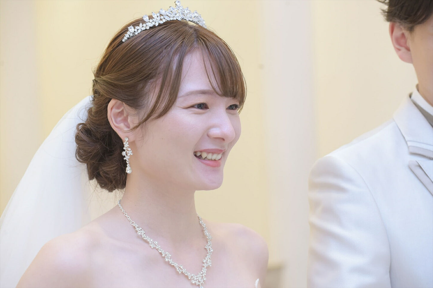 ネックレス & ピアス / イヤリング 2点セット (BC-PN9)｜ウェディングアクセサリー【結婚式　アクセサリー　ピアス　イヤリング　ネックレス】