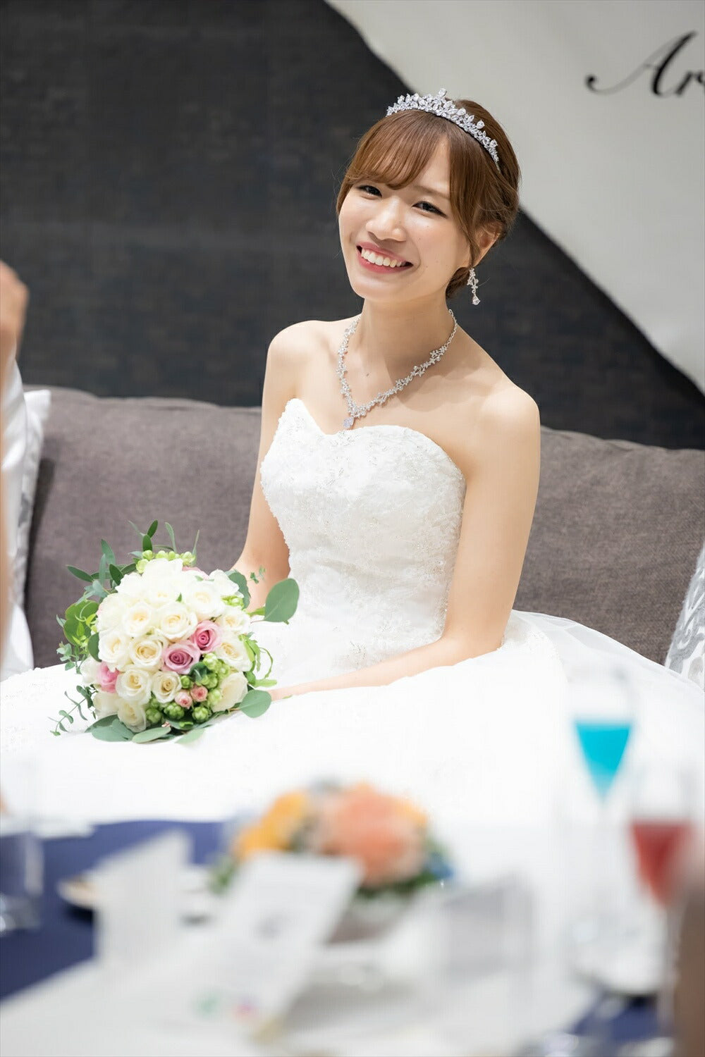 ネックレス & ピアス / イヤリング 2点セット (BC-PN9)｜ウェディングアクセサリー【結婚式　アクセサリー　ピアス　イヤリング　ネックレス】