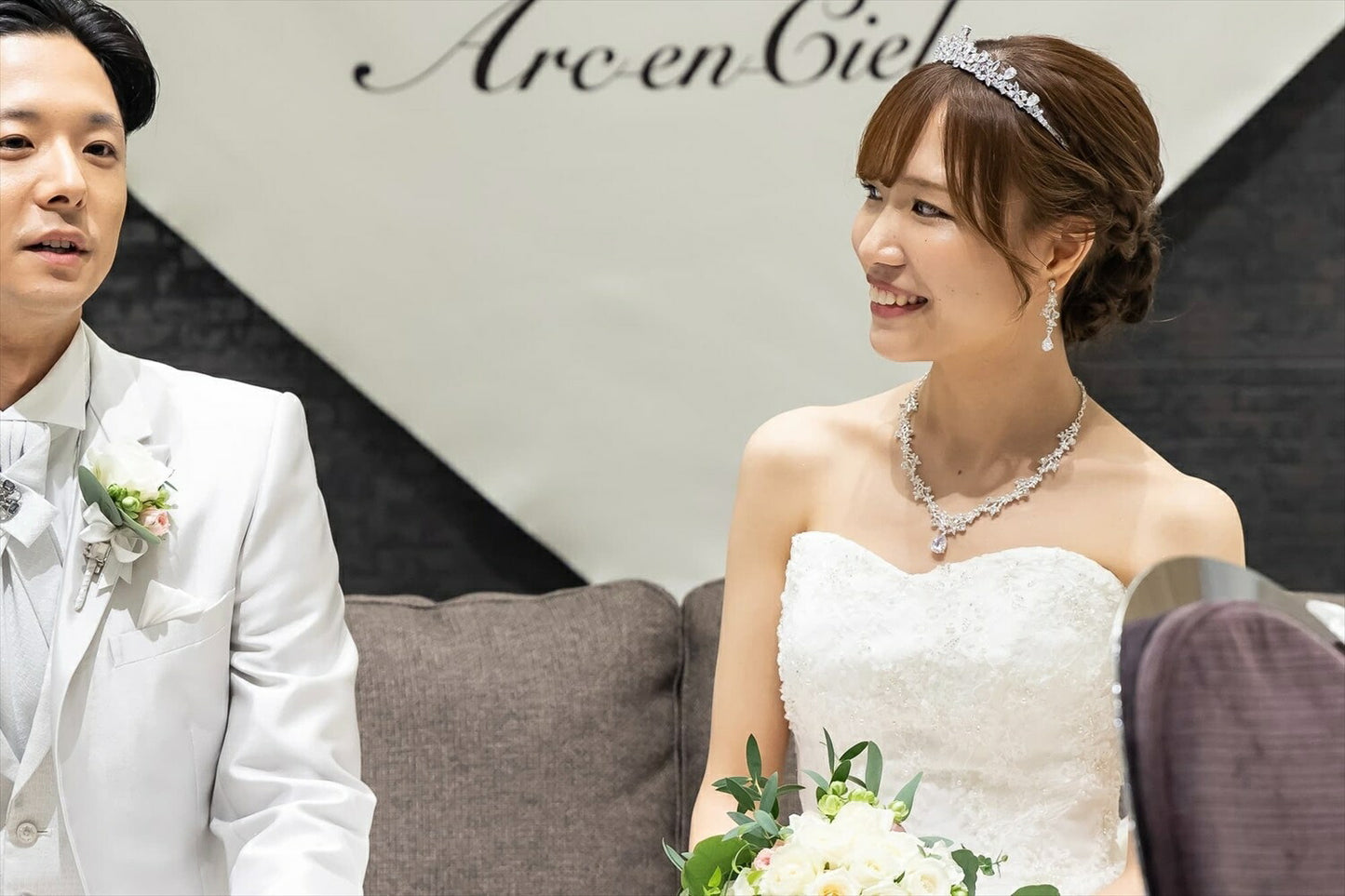 ネックレス & ピアス / イヤリング 2点セット (BC-PN9)｜ウェディングアクセサリー【結婚式　アクセサリー　ピアス　イヤリング　ネックレス】