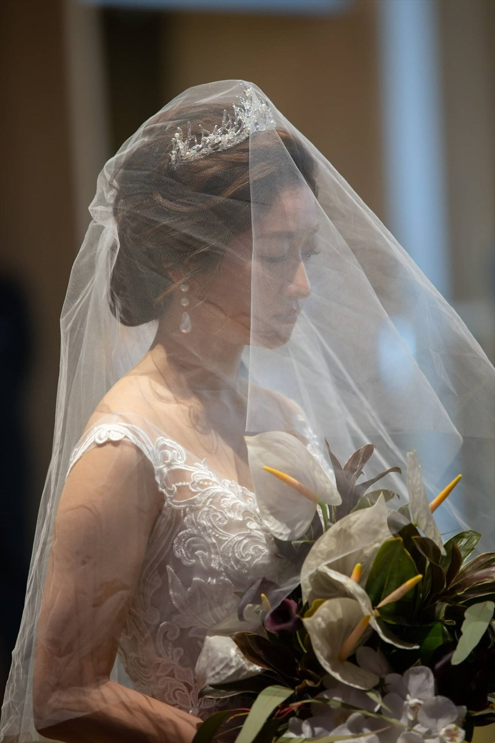 ウェディングティアラ パール キュービックジルコニア ビーズ (BC-T10)｜ウェディングアクセサリー【結婚式　アクセサリー　ティアラ　ヘッドドレス　ヘアアクセサリー】