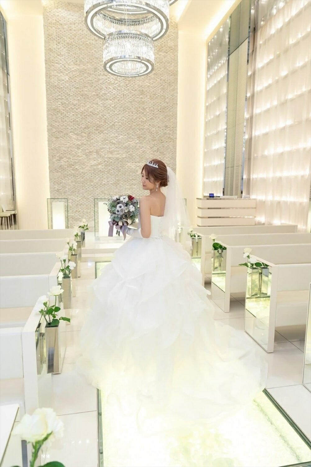 ウェディングティアラ キュービックジルコニア クリスタル クラウン(BC-T11)｜ウェディングアクセサリー【結婚式　アクセサリー　ティアラ　ヘッドドレス　ヘアアクセサリー】
