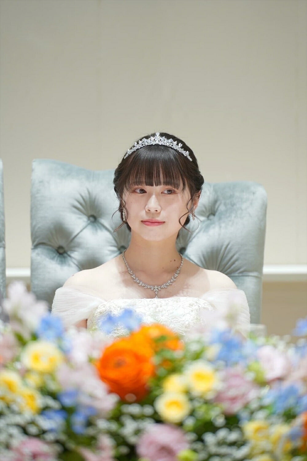 ウェディングティアラ キュービックジルコニア(BC-T12)｜ウェディングアクセサリー【結婚式　アクセサリー　ティアラ　ヘッドドレス　ヘアアクセサリー】