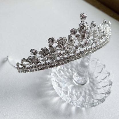 ウェディングティアラ キュービックジルコニア ラインストーン(BC-T13)｜ブライダルアクセサリー【結婚式　アクセサリー　ティアラ　ヘッドドレス　ヘアアクセサリー】