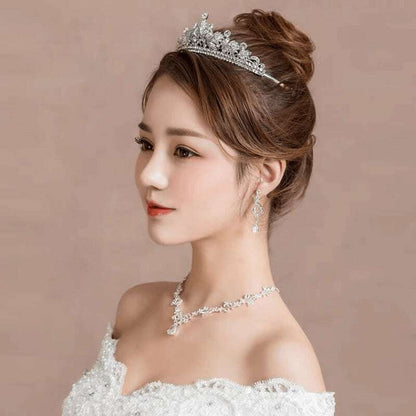 ウェディングティアラ キュービックジルコニア ラインストーン(BC-T13)｜ブライダルアクセサリー【結婚式　アクセサリー　ティアラ　ヘッドドレス　ヘアアクセサリー】