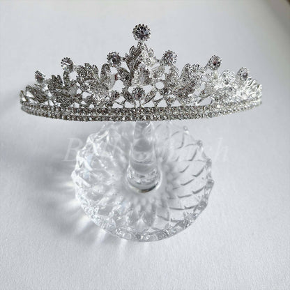 ウェディングティアラ キュービックジルコニア ラインストーン(BC-T13)｜ブライダルアクセサリー【結婚式　アクセサリー　ティアラ　ヘッドドレス　ヘアアクセサリー】