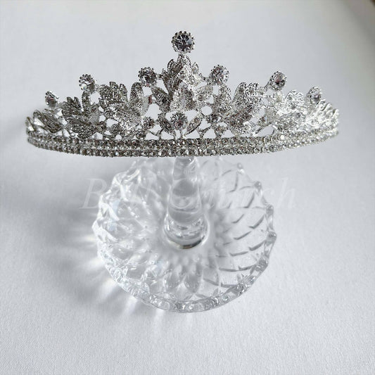 ウェディングティアラ キュービックジルコニア ラインストーン(BC-T13)｜ブライダルアクセサリー【結婚式　アクセサリー　ティアラ　ヘッドドレス　ヘアアクセサリー】