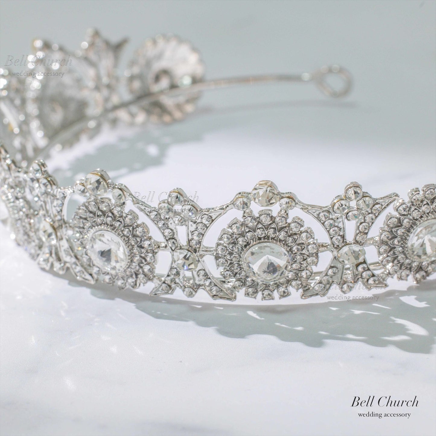 ティアラ｜キュービックジルコニア｜シルバー｜(BC-T15)【結婚式　アクセサリー　ティアラ　ヘッドドレス　ヘアアクセサリー】