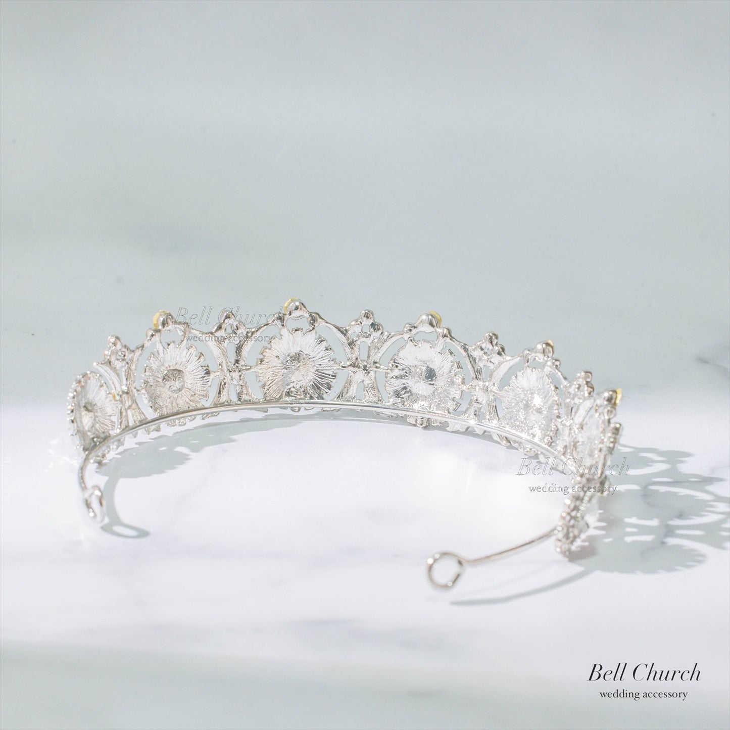 ティアラ｜キュービックジルコニア｜シルバー｜(BC-T15)【結婚式　アクセサリー　ティアラ　ヘッドドレス　ヘアアクセサリー】