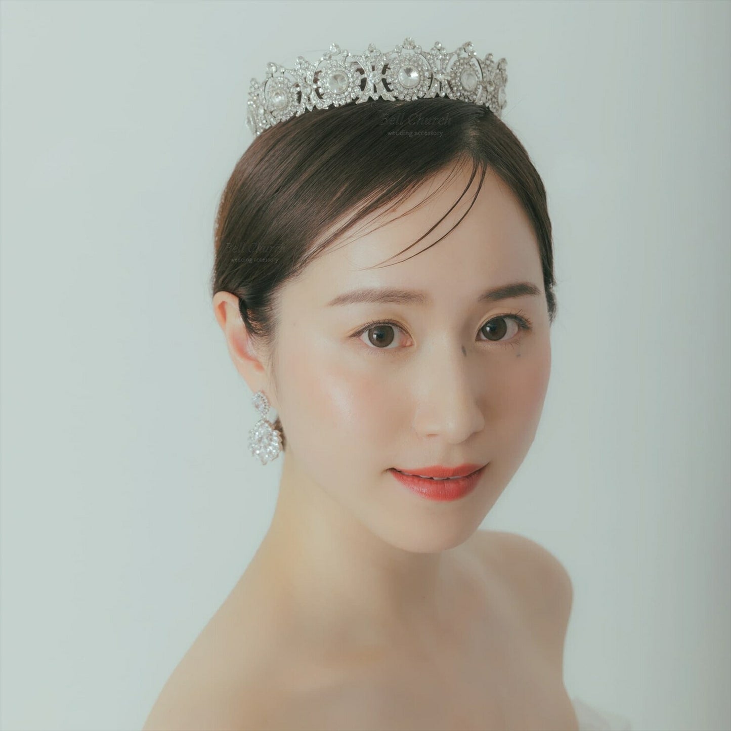 ティアラ｜キュービックジルコニア｜シルバー｜(BC-T15)【結婚式　アクセサリー　ティアラ　ヘッドドレス　ヘアアクセサリー】