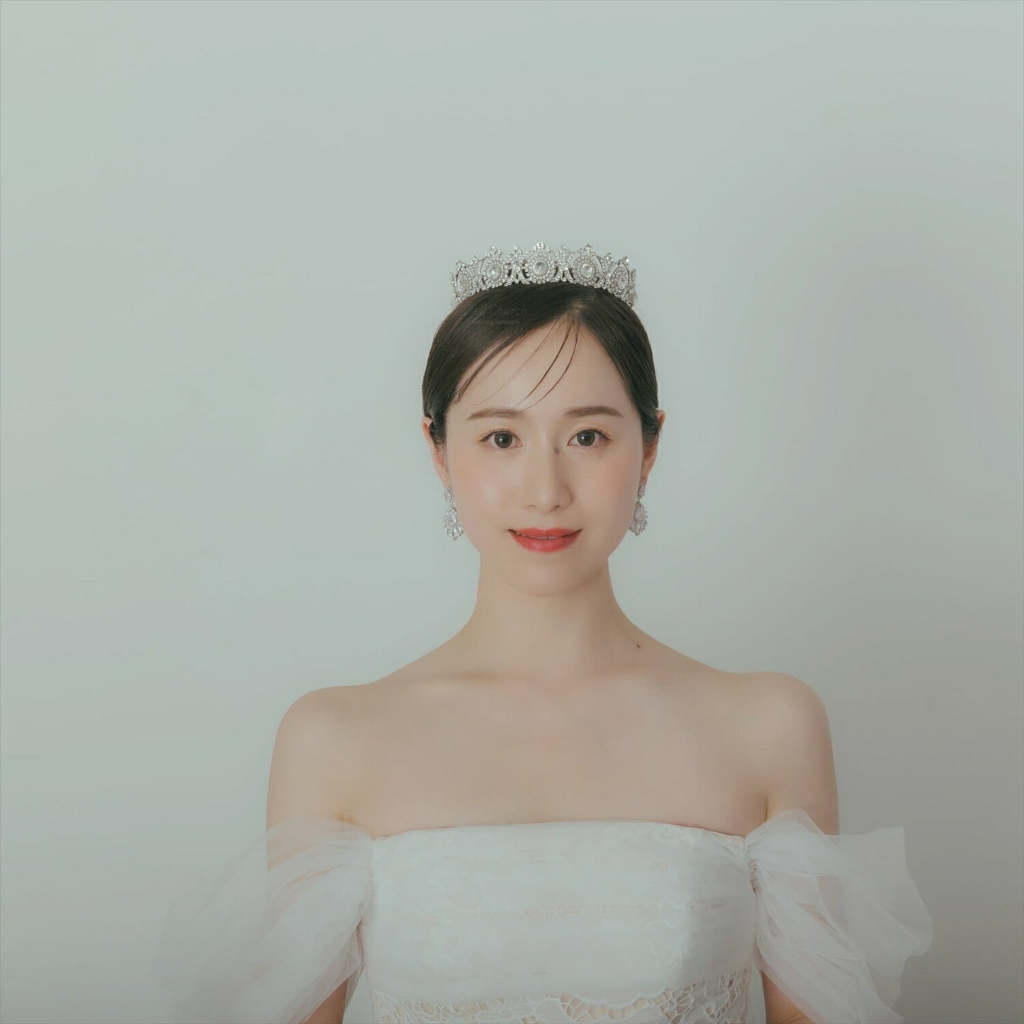 ティアラ｜キュービックジルコニア｜シルバー｜(BC-T15)【結婚式　アクセサリー　ティアラ　ヘッドドレス　ヘアアクセサリー】