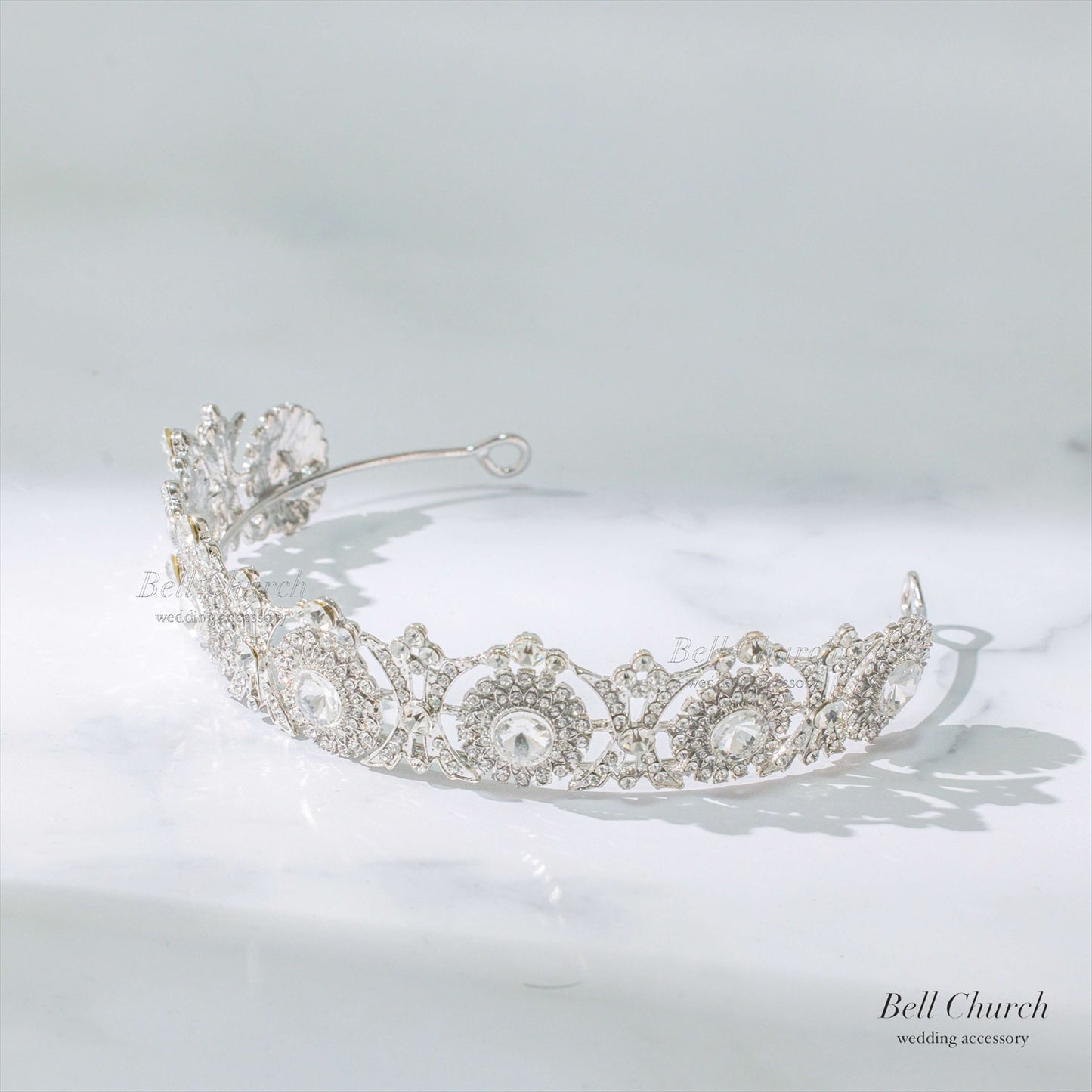 ティアラ｜キュービックジルコニア｜シルバー｜(BC-T15)【結婚式　アクセサリー　ティアラ　ヘッドドレス　ヘアアクセサリー】