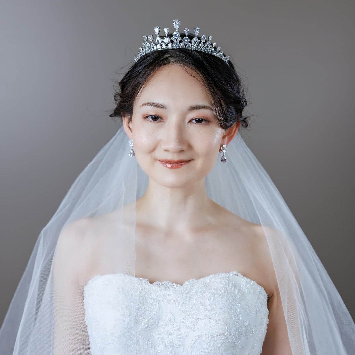 ティアラ | キュービックジルコニア | シルバー | (BC-T17)【結婚式　アクセサリー　ティアラ　ヘッドドレス　ヘアアクセサリー】