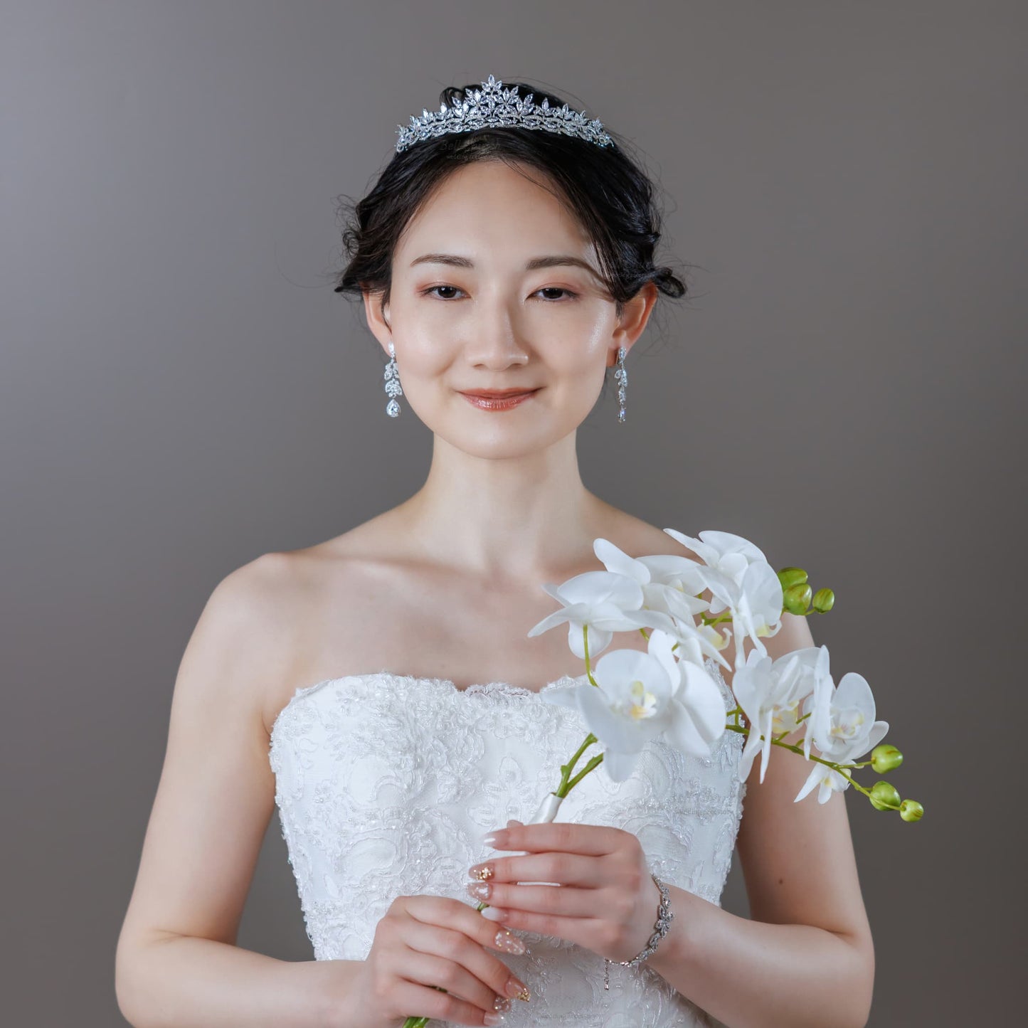 ティアラ | キュービックジルコニア | シルバー | (BC-T18)【結婚式　アクセサリー　ティアラ　ヘッドドレス　ヘアアクセサリー】