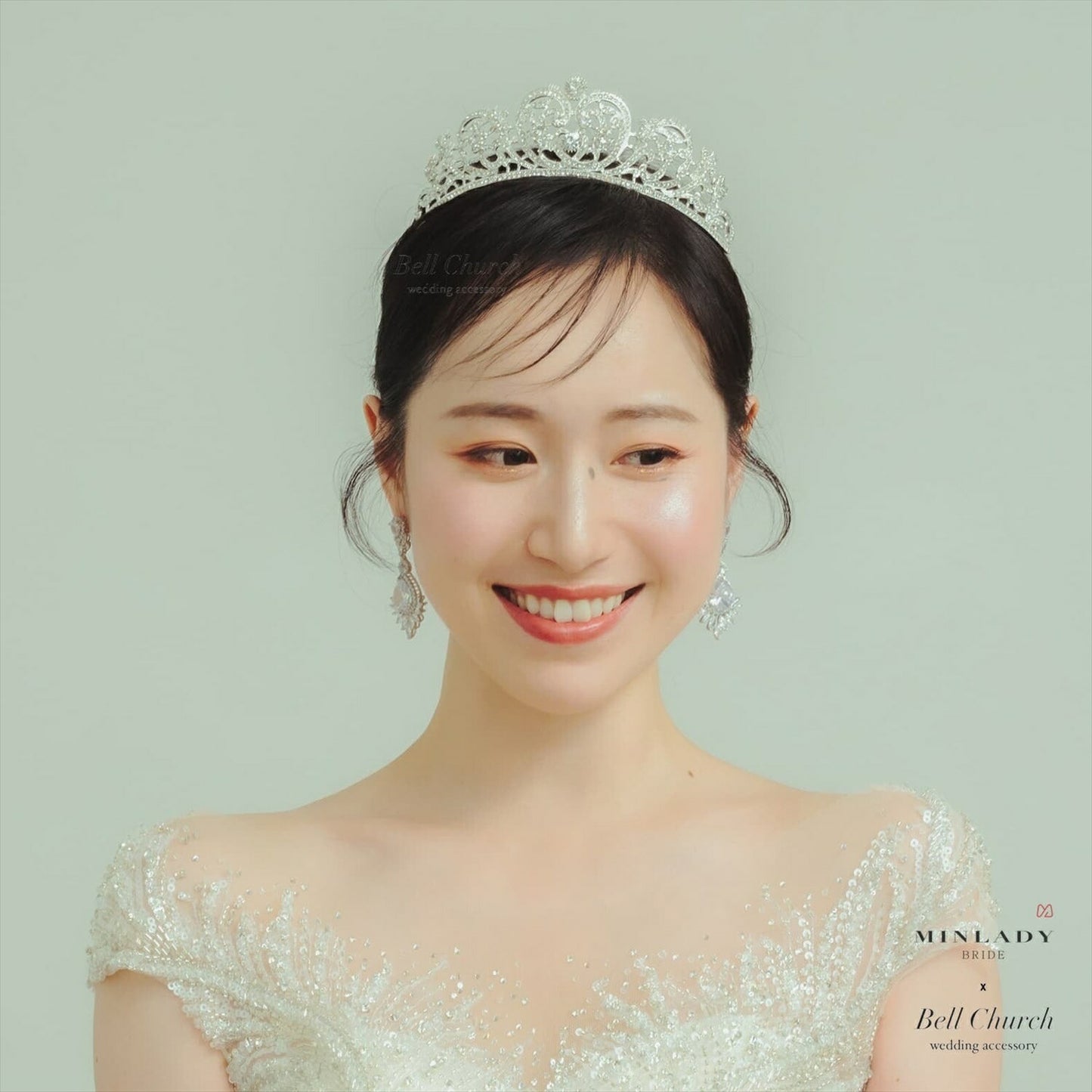 ティアラ | ジルコニア | ハートモチーフ | シルバー | (BC-T19)【結婚式　アクセサリー　ティアラ　ヘッドドレス　ヘアアクセサリー】