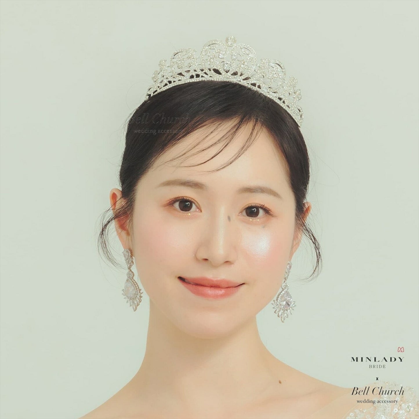 ティアラ | ジルコニア | ハートモチーフ | シルバー | (BC-T19)【結婚式　アクセサリー　ティアラ　ヘッドドレス　ヘアアクセサリー】