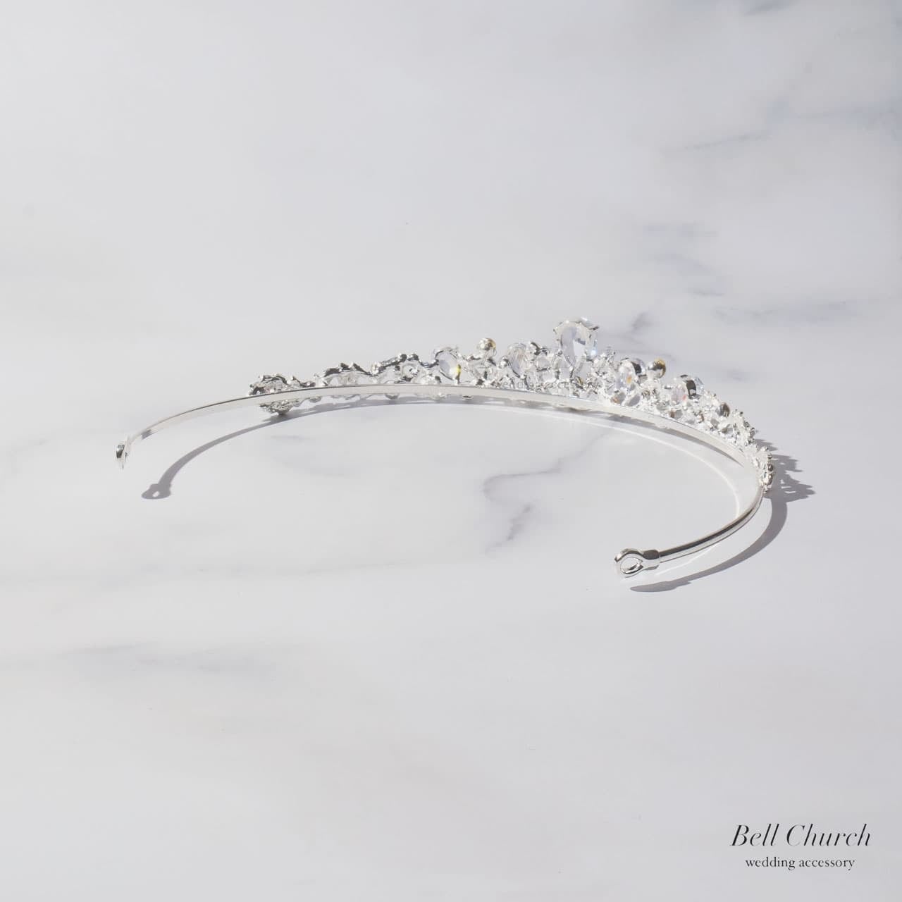 ティアラ｜ジルコニア｜シルバー(BC-T20)【結婚式　アクセサリー　ティアラ　ヘッドドレス　ヘアアクセサリー】