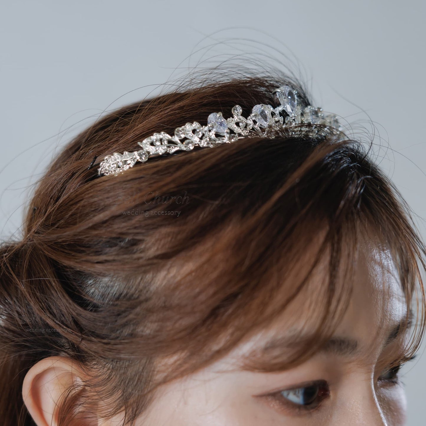 ティアラ｜ジルコニア｜シルバー(BC-T20)【結婚式　アクセサリー　ティアラ　ヘッドドレス　ヘアアクセサリー】