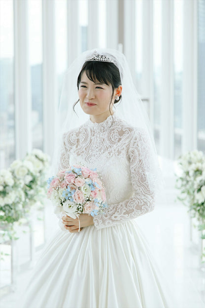 ウェディングティアラ キュービックジルコニア (BC-T2)｜ウェディングアクセサリー【結婚式　アクセサリー　ティアラ　ヘッドドレス　ヘアアクセサリー】