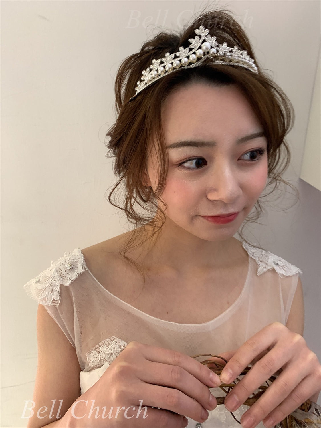 ウェディングティアラ キュービックジルコニア (BC-T2)｜ウェディングアクセサリー【結婚式　アクセサリー　ティアラ　ヘッドドレス　ヘアアクセサリー】