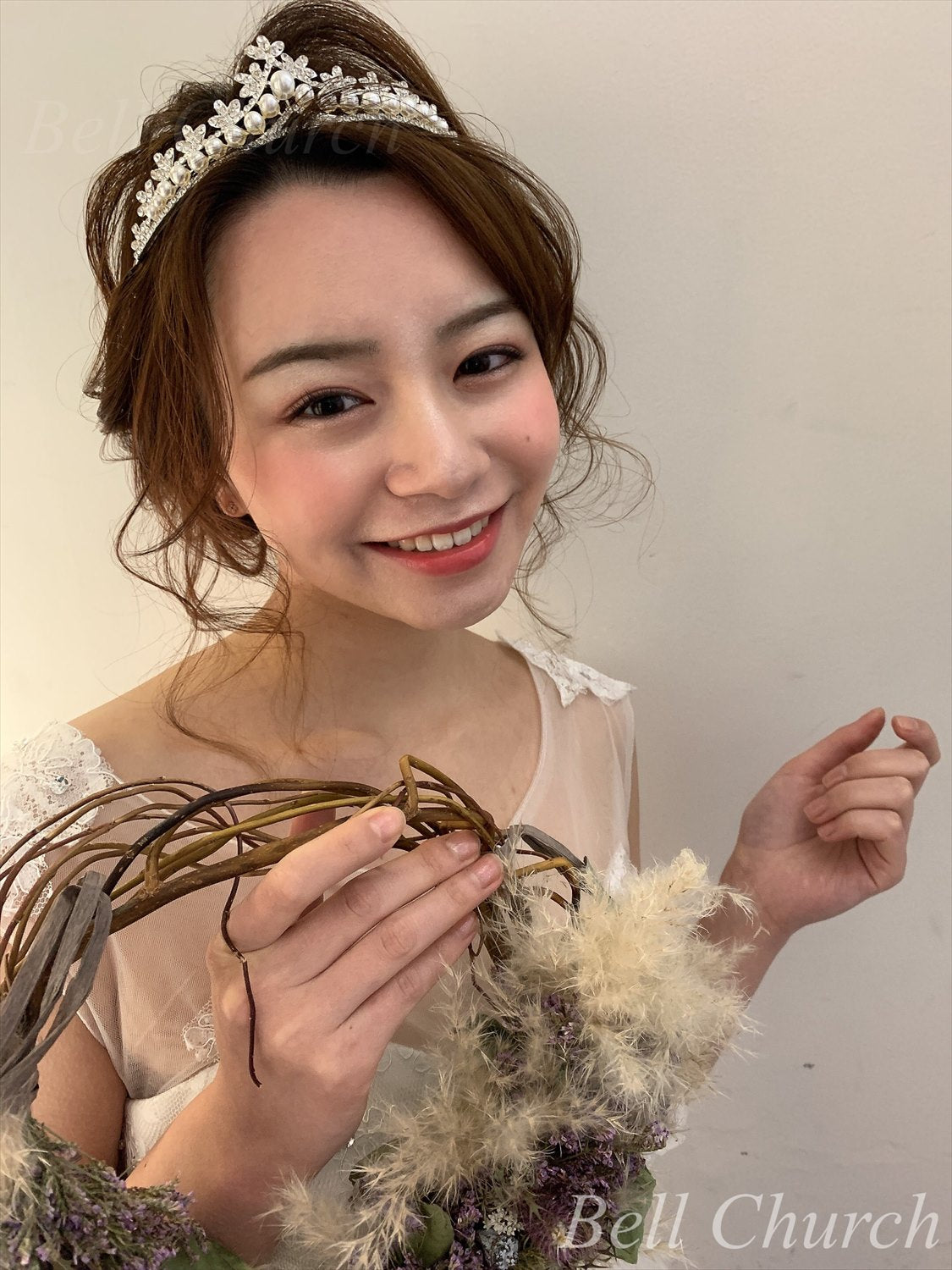 ウェディングティアラ キュービックジルコニア (BC-T2)｜ウェディングアクセサリー【結婚式　アクセサリー　ティアラ　ヘッドドレス　ヘアアクセサリー】