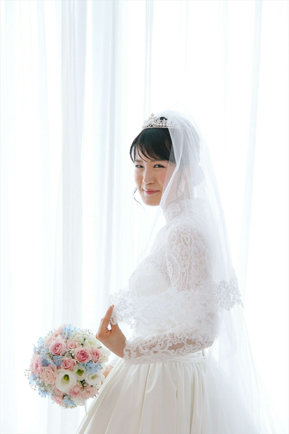 ウェディングティアラ キュービックジルコニア (BC-T2)｜ウェディングアクセサリー【結婚式　アクセサリー　ティアラ　ヘッドドレス　ヘアアクセサリー】