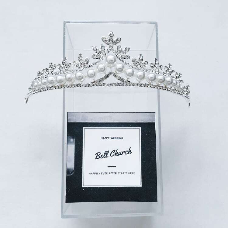 ウェディングティアラ キュービックジルコニア (BC-T2)｜ウェディングアクセサリー【結婚式　アクセサリー　ティアラ　ヘッドドレス　ヘアアクセサリー】