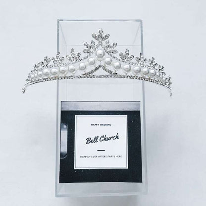 ウェディングティアラ キュービックジルコニア (BC-T2)｜ウェディングアクセサリー【結婚式　アクセサリー　ティアラ　ヘッドドレス　ヘアアクセサリー】
