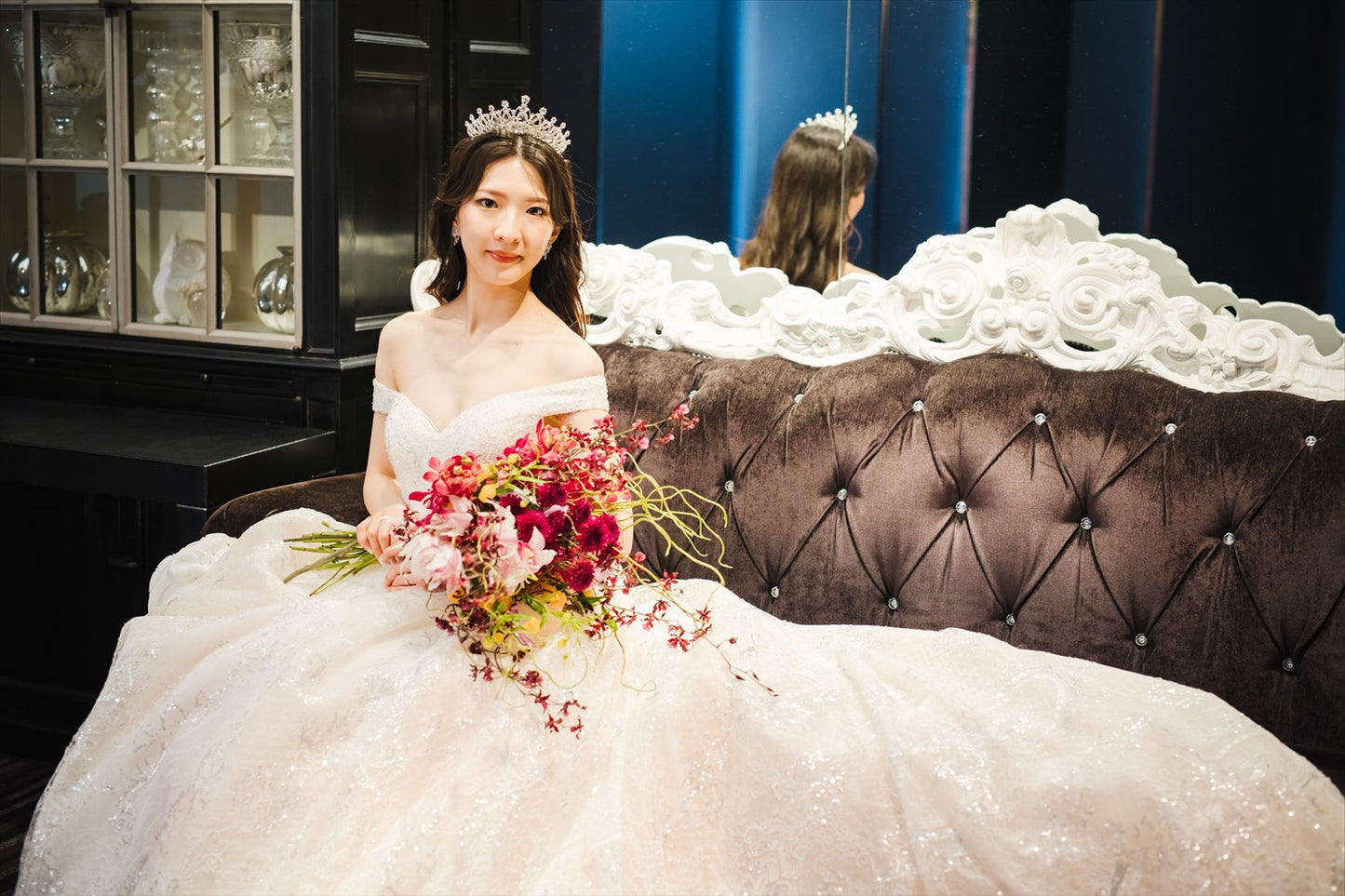 ウェディングティアラ キュービックジルコニア (BC-T3) ｜ウェディングアクセサリー【結婚式　アクセサリー　ティアラ　ヘッドドレス　ヘアアクセサリー】