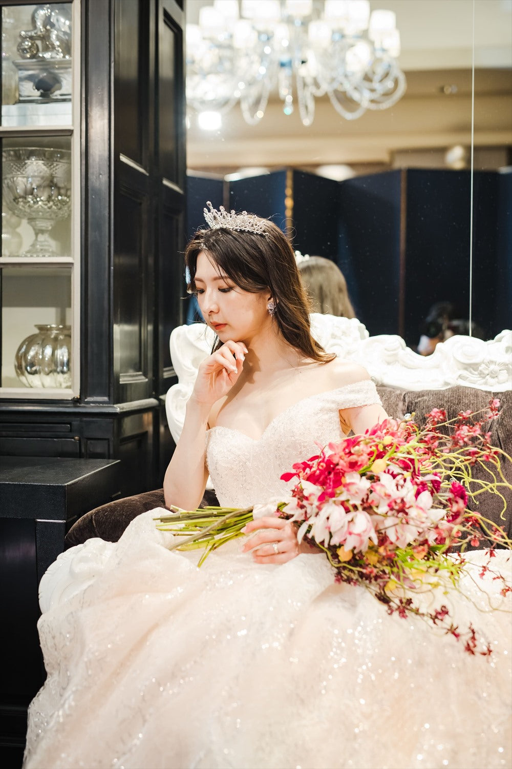 ウェディングティアラ キュービックジルコニア (BC-T3) ｜ウェディングアクセサリー【結婚式　アクセサリー　ティアラ　ヘッドドレス　ヘアアクセサリー】