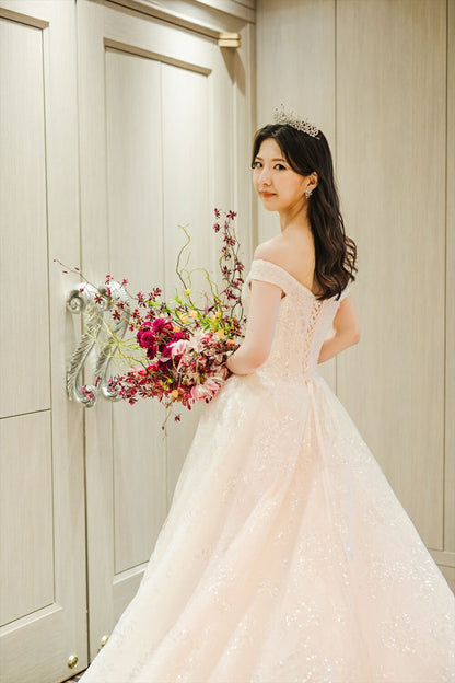 ウェディングティアラ キュービックジルコニア (BC-T3) ｜ウェディングアクセサリー【結婚式　アクセサリー　ティアラ　ヘッドドレス　ヘアアクセサリー】