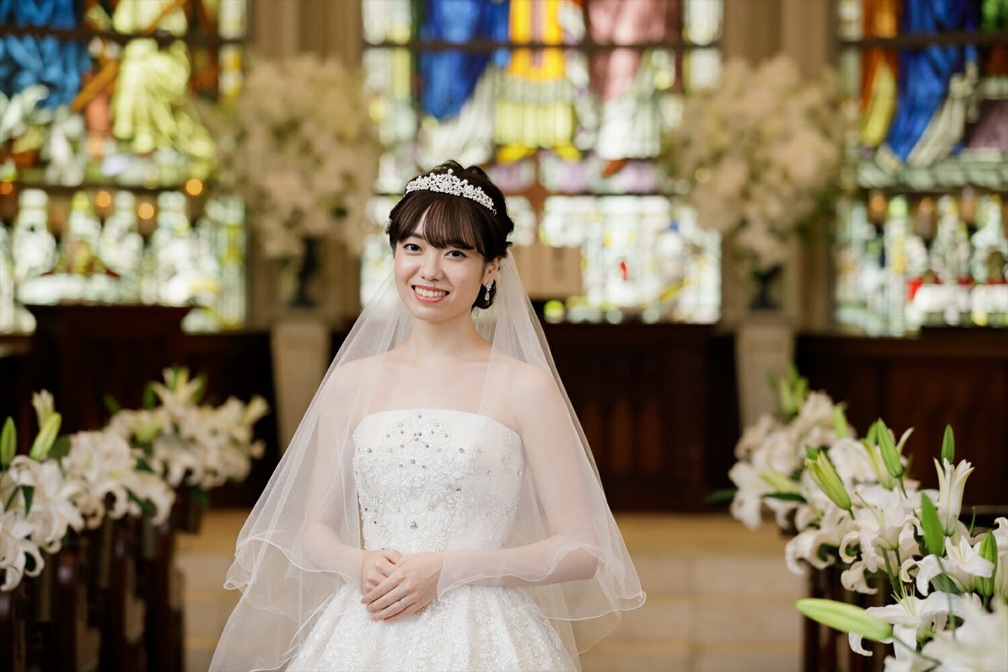 ウェディングティアラ キュービックジルコニア (BC-T4)｜ウェディングアクセサリー【結婚式　アクセサリー　ティアラ　ヘッドドレス　ヘアアクセサリー】