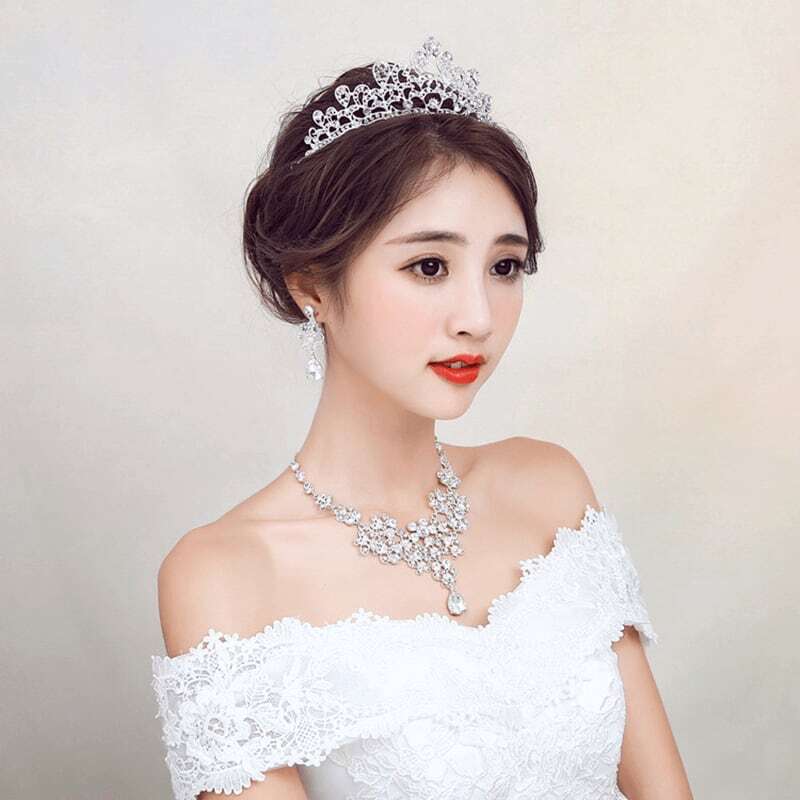 ウェディングティアラ キュービックジルコニア (BC-T5)｜ウェディングアクセサリー【結婚式　アクセサリー　ティアラ　ヘッドドレス　ヘアアクセサリー】