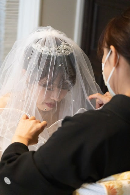 ウェディングティアラ パール キュービックジルコニア クリスタル (BC-T6)｜ウェディングアクセサリー【結婚式　アクセサリー　ティアラ　ヘッドドレス　ヘアアクセサリー】