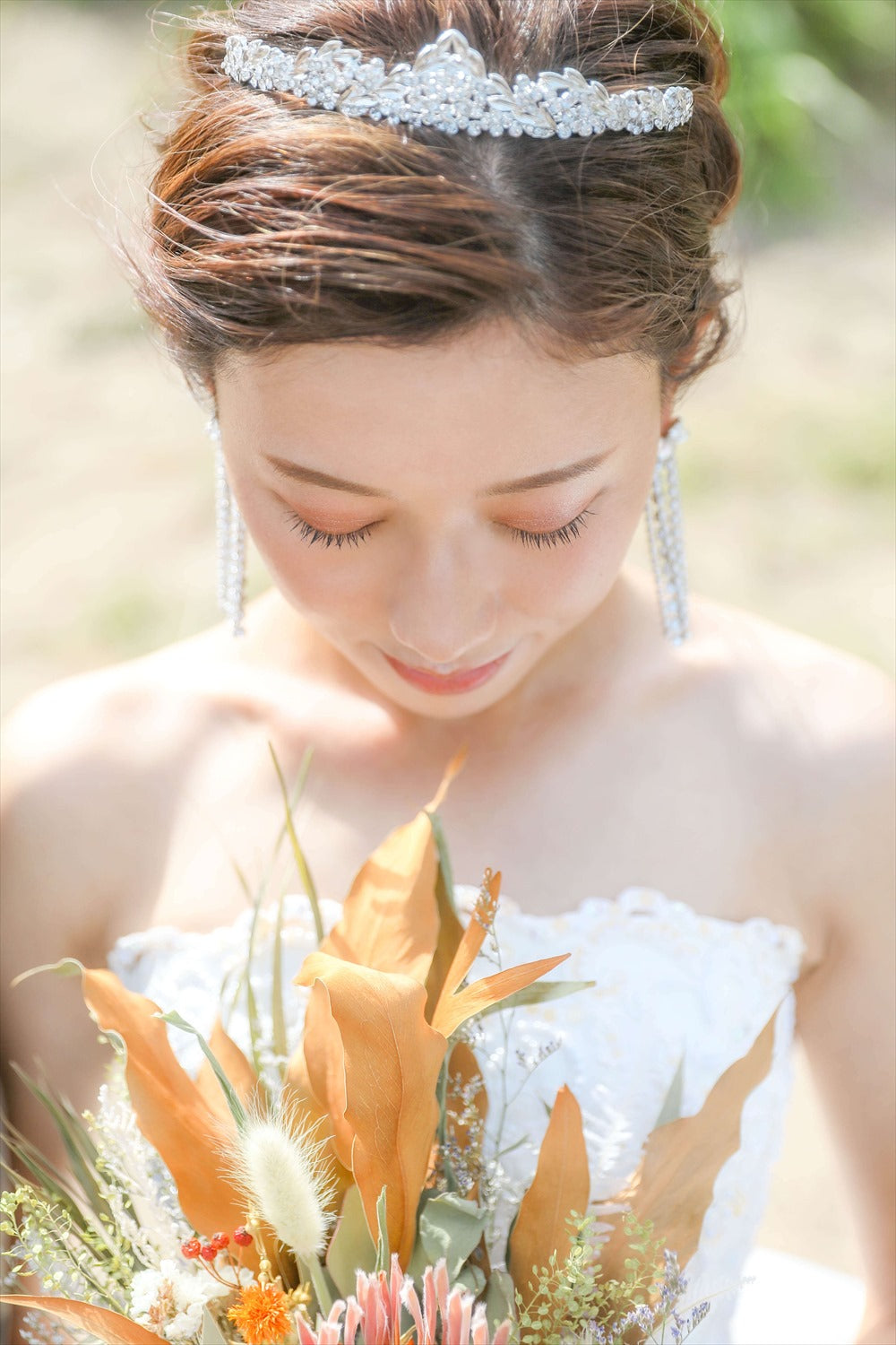 ウェディングティアラ キュービックジルコニア (BC-T7)｜ブライダルアクセサリー【結婚式　アクセサリー　ティアラ　ヘッドドレス　ヘアアクセサリー】