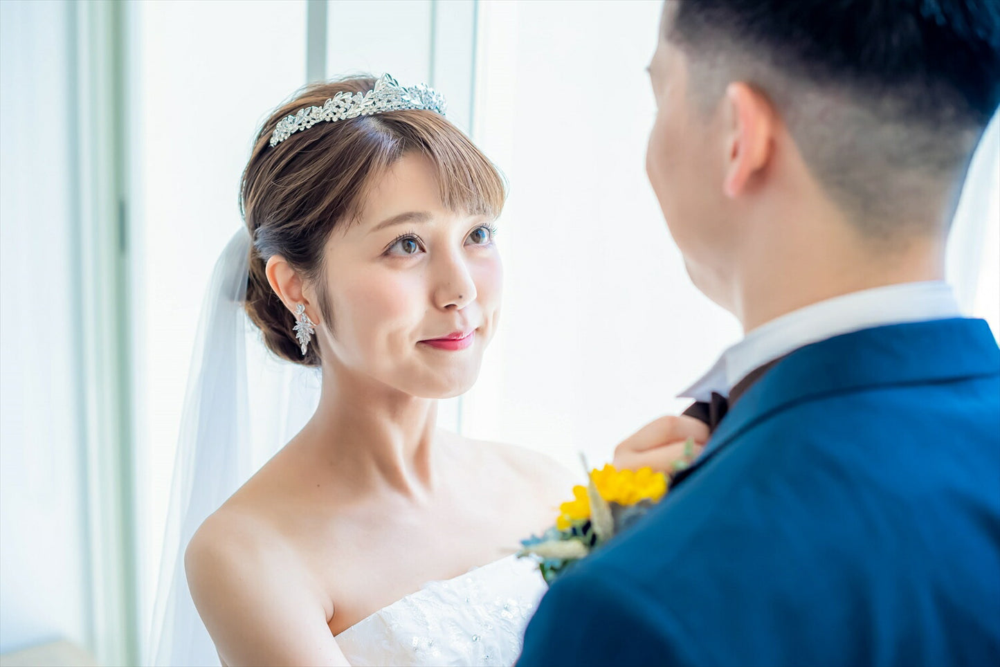 ウェディングティアラ キュービックジルコニア (BC-T7)｜ブライダルアクセサリー【結婚式　アクセサリー　ティアラ　ヘッドドレス　ヘアアクセサリー】