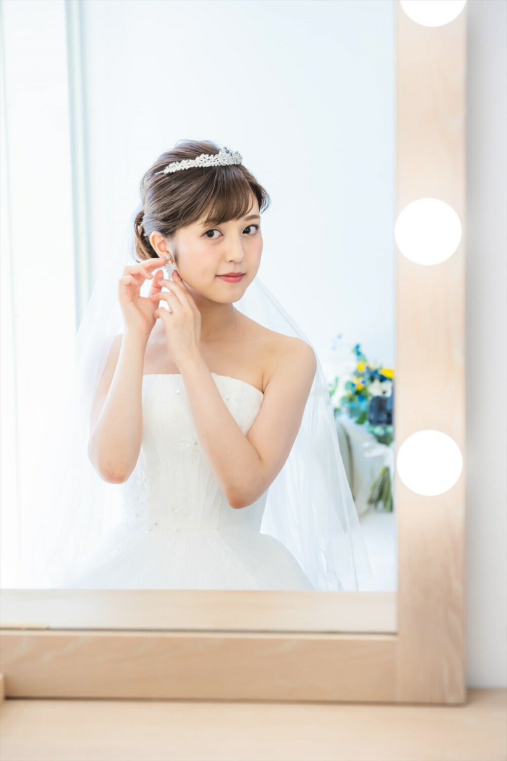 ウェディングティアラ キュービックジルコニア (BC-T7)｜ブライダルアクセサリー【結婚式　アクセサリー　ティアラ　ヘッドドレス　ヘアアクセサリー】