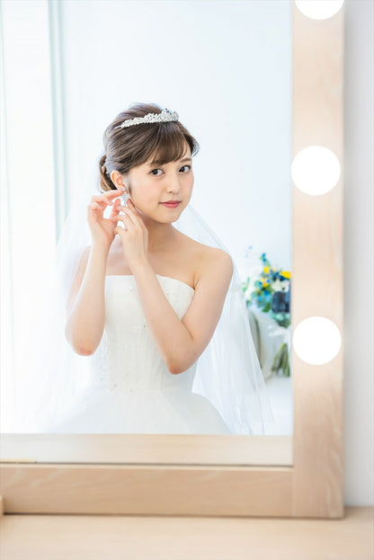 ウェディングティアラ キュービックジルコニア (BC-T7)｜ブライダルアクセサリー【結婚式　アクセサリー　ティアラ　ヘッドドレス　ヘアアクセサリー】
